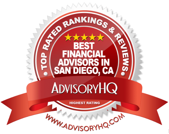 Red Award Emblem for Best Financial Advisors in San Diego, CA