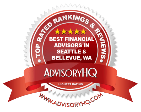 Best Financial Advisors in Seattle & Bellevue, WA Red Award Emblem