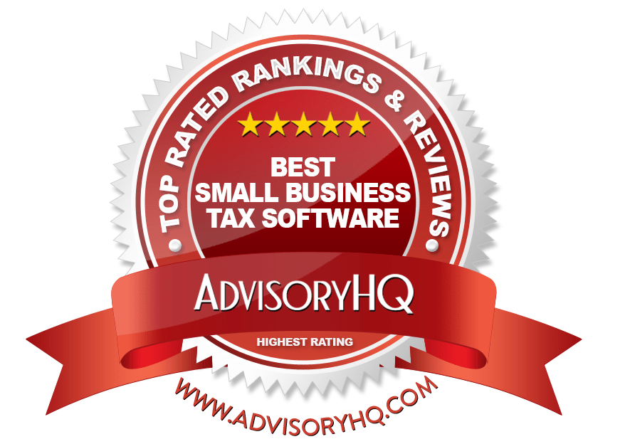 Best Small Business Tax Software Red Award Emblem