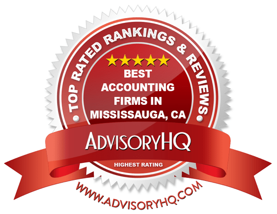 Best Accounting Firms in Mississauga, CA Red Award Emblem
