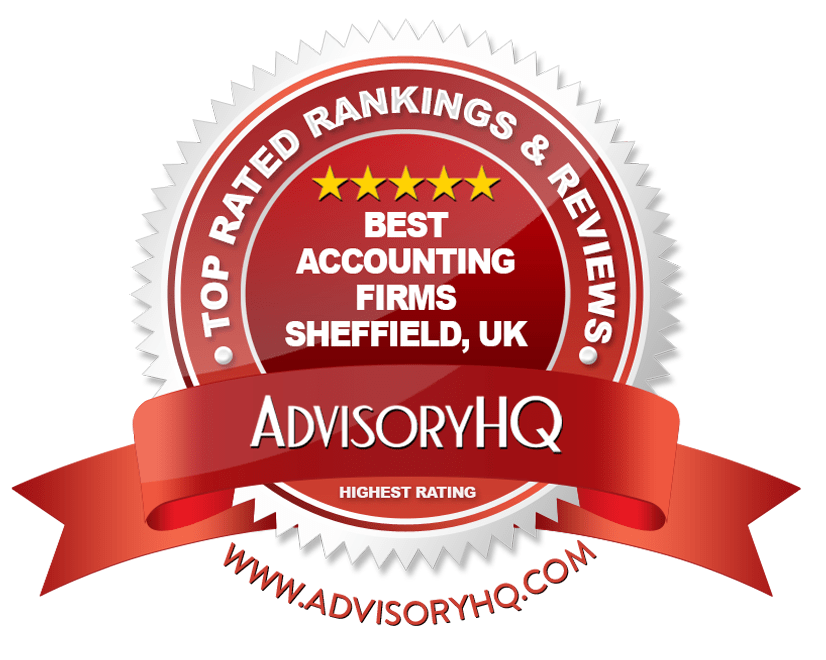 Best Accounting Firms Sheffield, UK Red Award Emblem