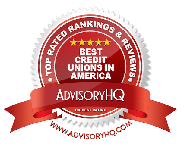Best Credit Unions in America Red Award Emblem