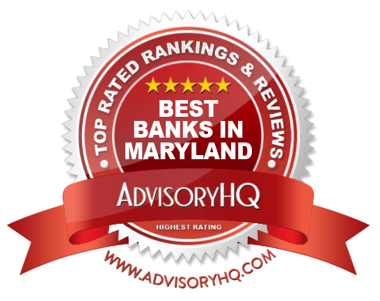 Best Banks in Maryland Red Award Emblem