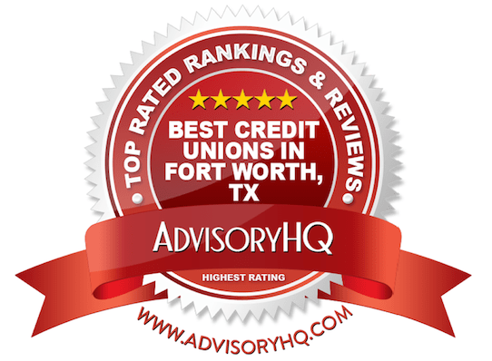 Best Credit Unions in Fort Worth, TX Red Award Emblem