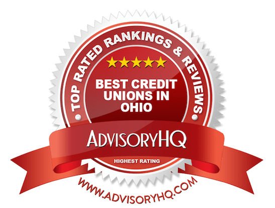 Best Credit Unions in Ohio Red Award Emblem