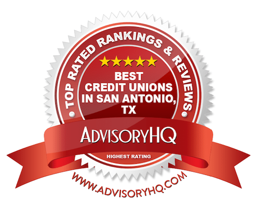 Best Credit Unions in San Antonio, TX Red Award Emblem