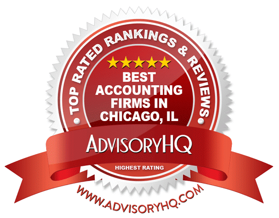 Best Accounting Firms in Chicago, IL Red Award Emblem
