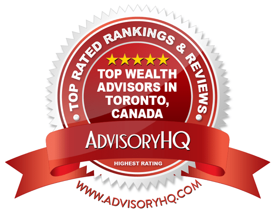 Top Wealth Advisors in Toronto, Canada Red Award Emblem