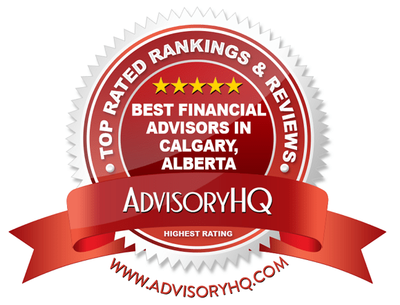 Best Financial Advisors in Calgary, Alberta Red Award Emblem