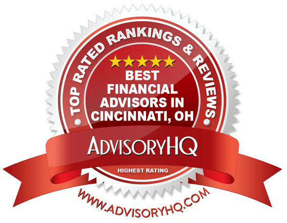 Best Financial Advisors in Cincinnati, OH Red Award Emblem