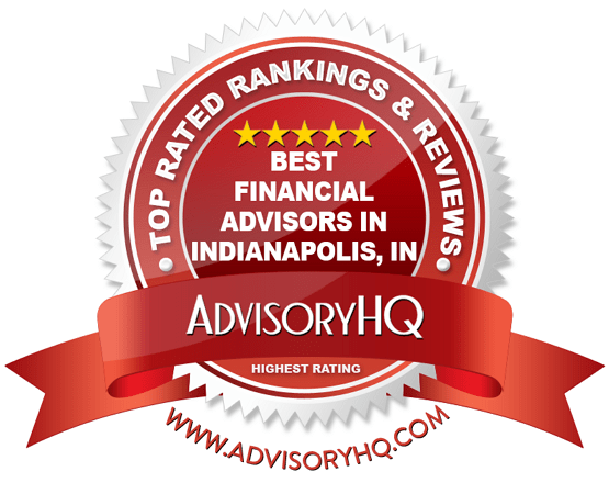 Best Financial Advisors in Indianapolis, IN Red Award Emblem