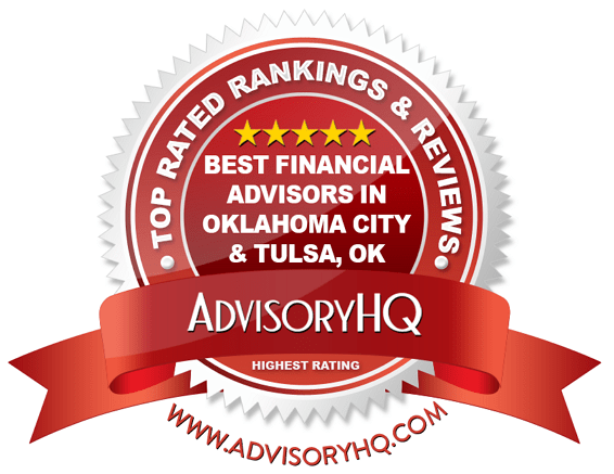 Best Financial Advisors in Oklahoma City & Tulsa, OK Red Award Emblem