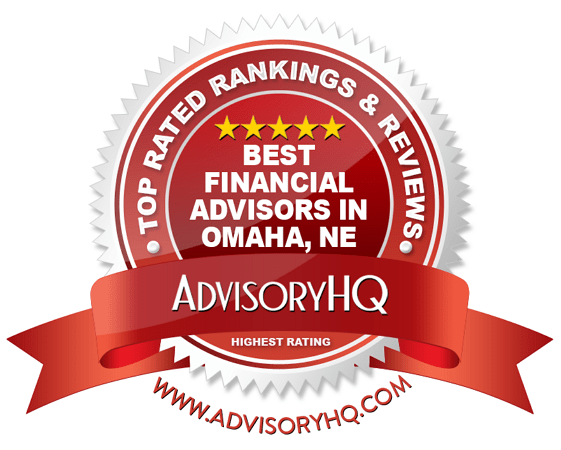 Best Financial Advisors in Omaha, NE Red Award Emblem