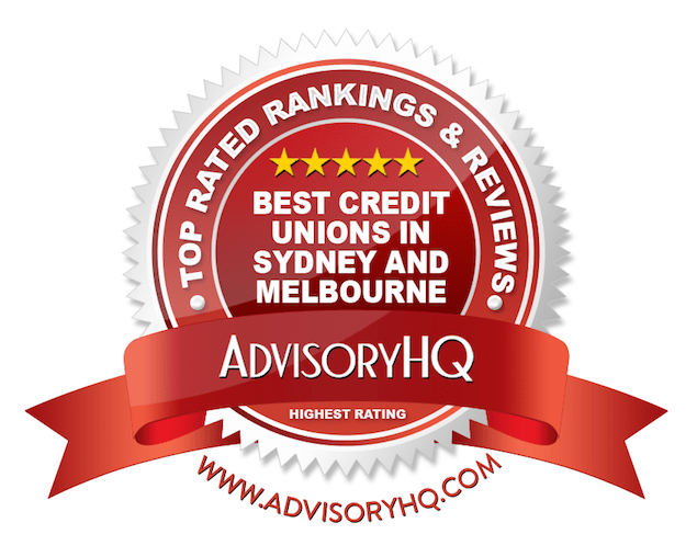 Best Credit Unions in Sydney and Melbourne Red Award Emblem