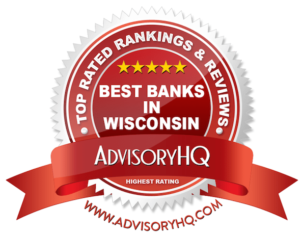 Best Banks in Wisconsin Red Award Emblem