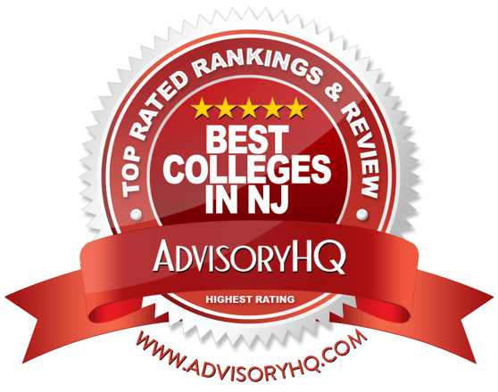 Best Colleges in NJ Red Award Emblem