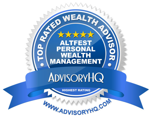 Blue Award Emblem for Altfest Personal Wealth Management