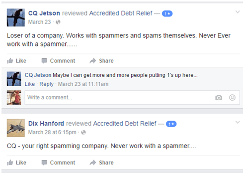 Accredited Debt Relief facebook review