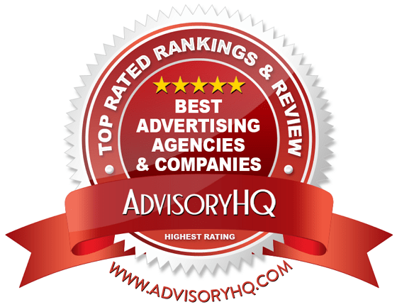 Best Advertising Agencies & Companies Red Award Emblem