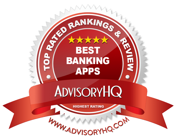 Best Banking Apps Red Award Emblem