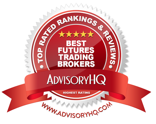 Best Future Trading Brokers Red Award Emblem
