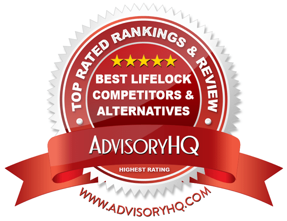 best lifelock competitors & alternatives red award emblem