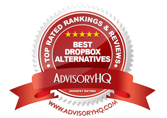 Best Dropbox Alternatives Red Award Emblem