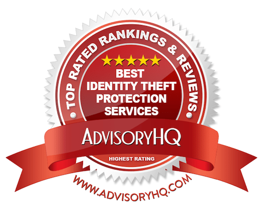 Best Identity Theft Protection Services Red Award Emblem