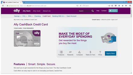 web screenshot of ally bank reviews