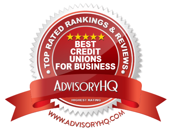 Best Credit Unions for Business Red Award Emblem