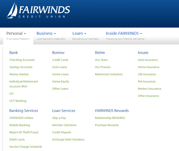 FAIRWINDS Credit Union Broad Range of Financial Services Review