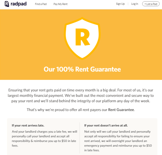 pay rent with credit card - radpad