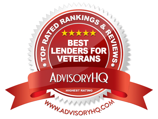 Best Lenders for Veterans Red Award Emblem