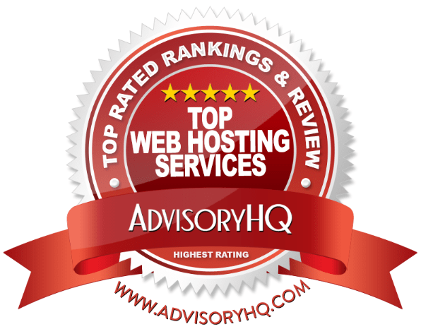 Top Web Hosting Services Red Award Emblem