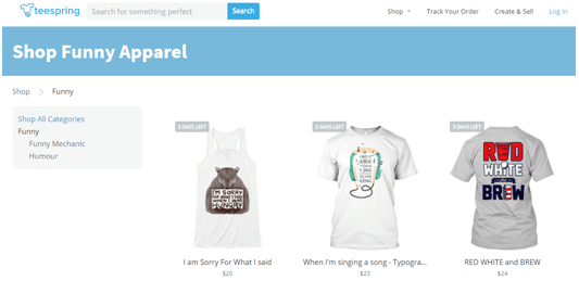 teespring competitors