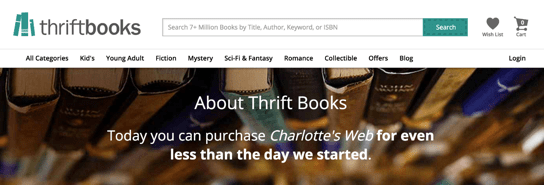 thrift books reviews