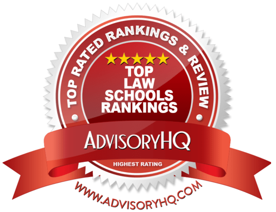 Top Law School Rankings Red Award Emblems