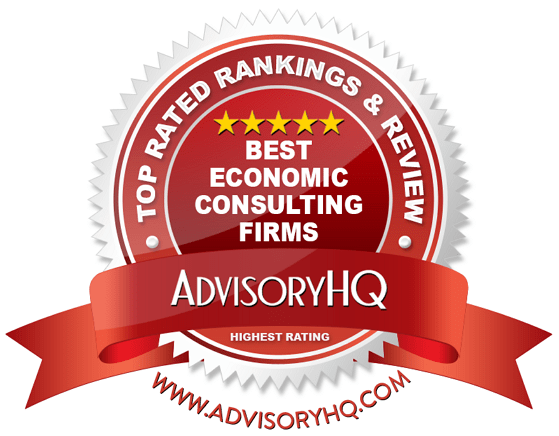 Best Economic Consulting Firms Red Award Emblem