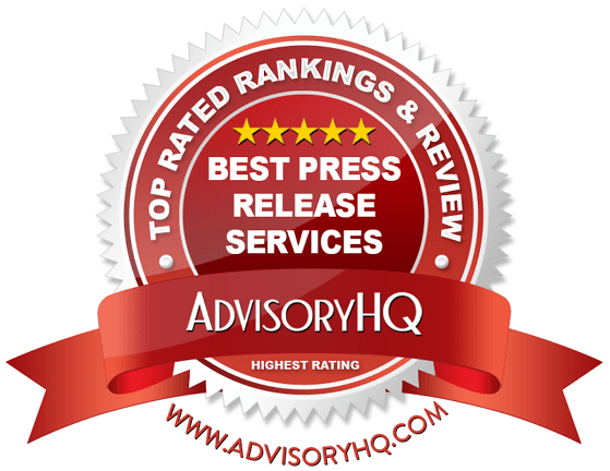 Best Press Release Services Red Award Emblem