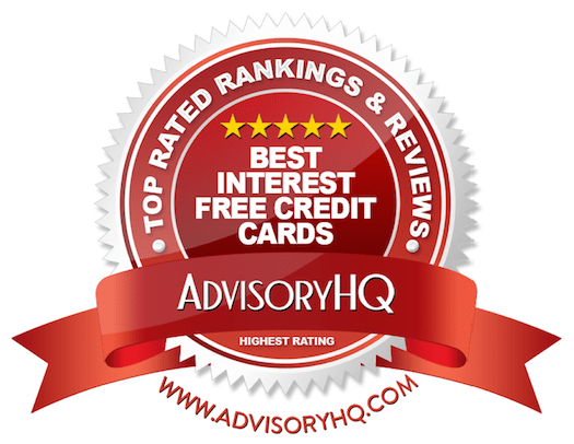 Best Interest Free Credit Cards Red Award Emblem