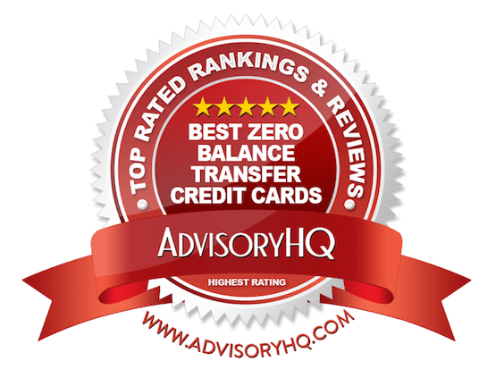 Red Award Emblem for Best Zero Balance Transfer Credit Cards