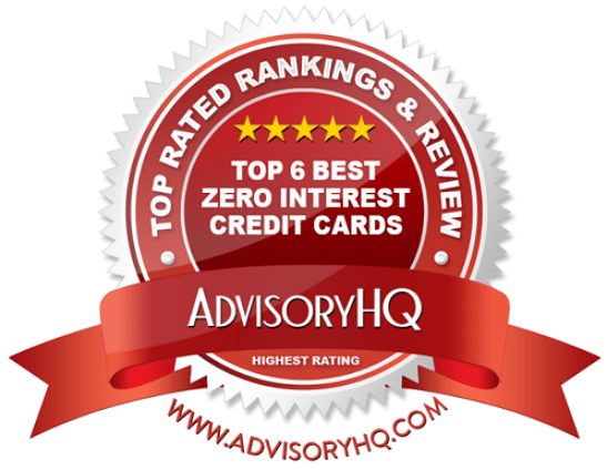 Red Award Emblem for top best zero interest credit cards