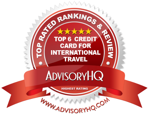 Top Credit Card For International Travel Red Award Emblem