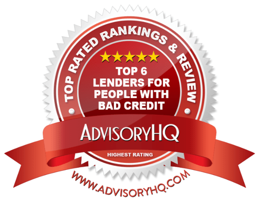 Top Lenders for People with Bad Credit Red Award Emblem