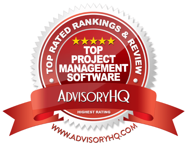 Top Project Management Software Red Award Emblem