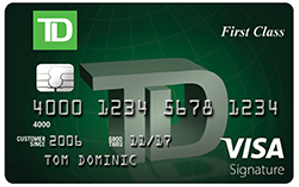 TD First Class℠ Visa®​ Signature Card - best credit cards for travel