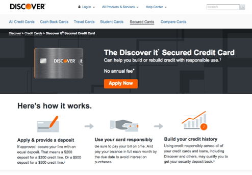Discover it® Secured Credit Card - build credit fast