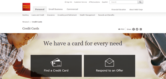 Wells Fargo secured credit card