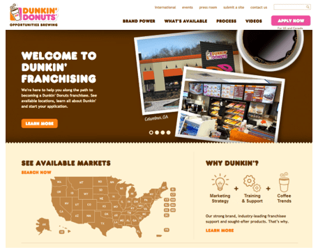 Dunkin’ Donuts - low cost franchises