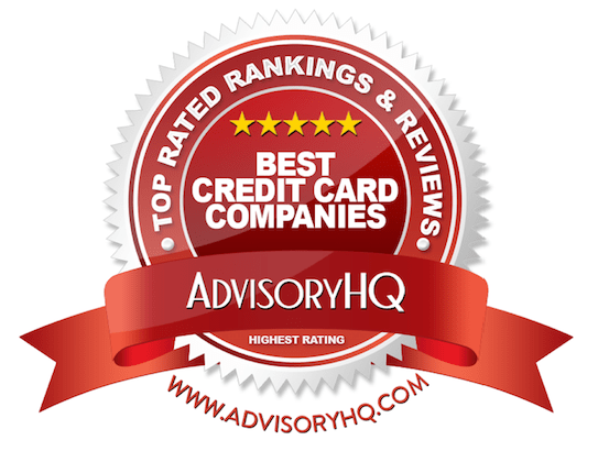 Best Credit Card Companies Red Award Emblem